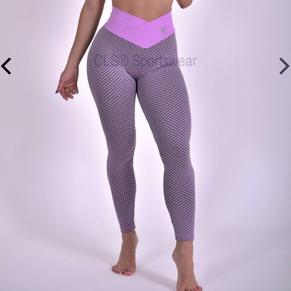CLS SPORTSWEAR NC Geo Textured Aurora Leggings size small